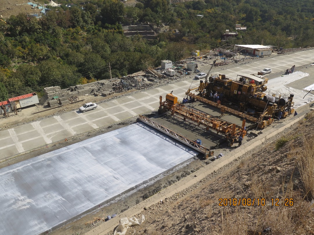 Concrete Pavement of “Tehran- Shomal” Freeway
 (Lot 1)